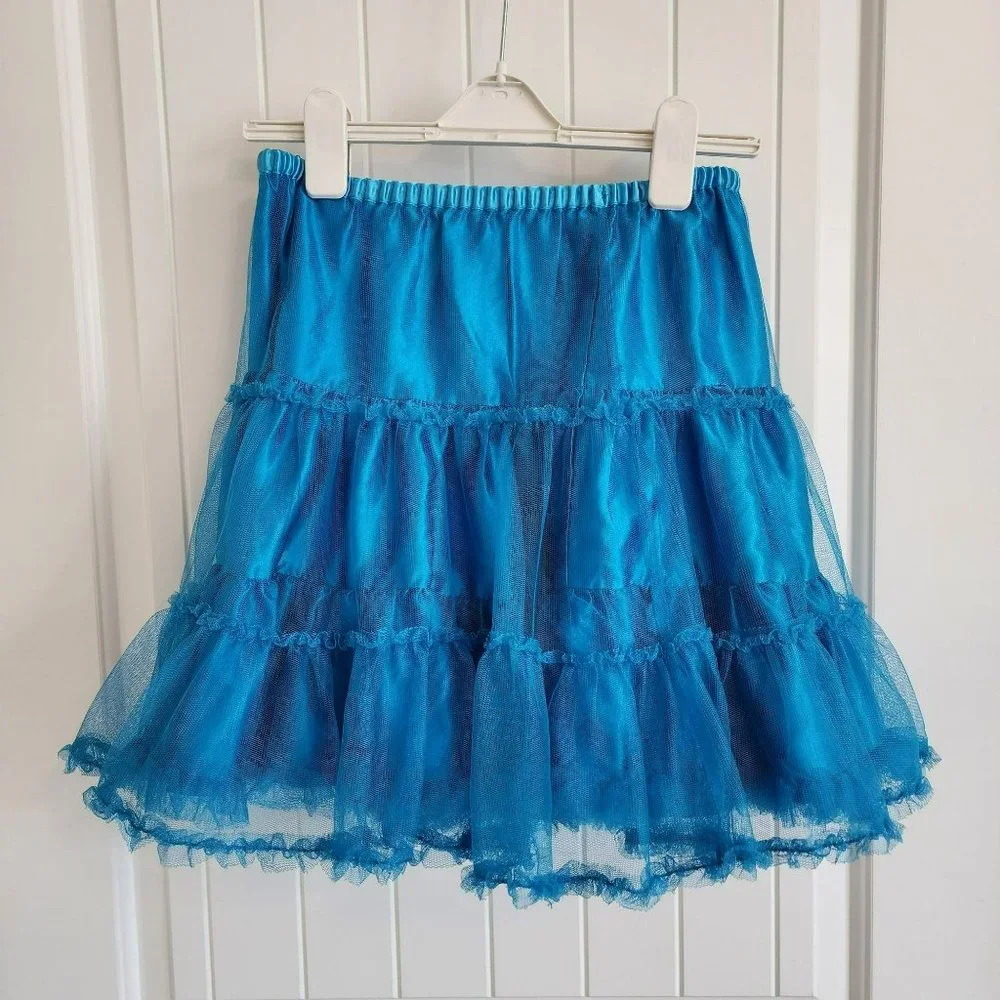 Hannah Anderson Blue Ruffled Skirt Size 10